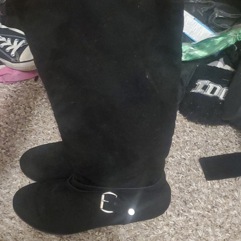 black boots